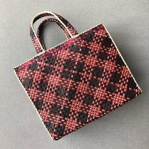 Handmade Straw Purse with zip